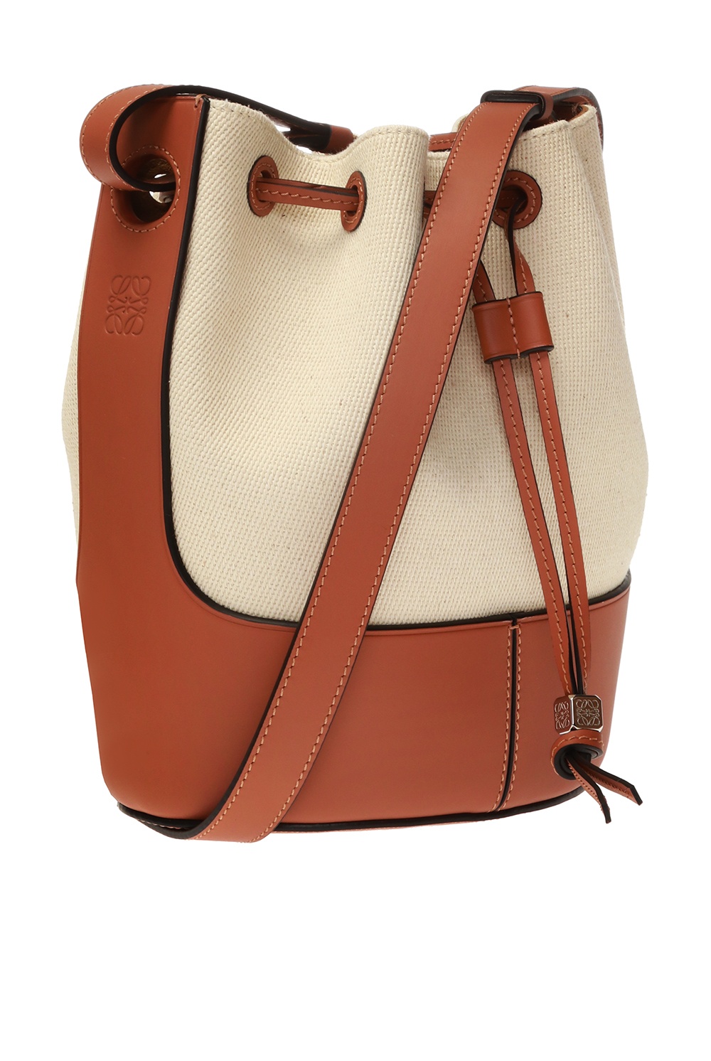 Loewe - Small Warm Desert & Mink Canvas Balloon Bag