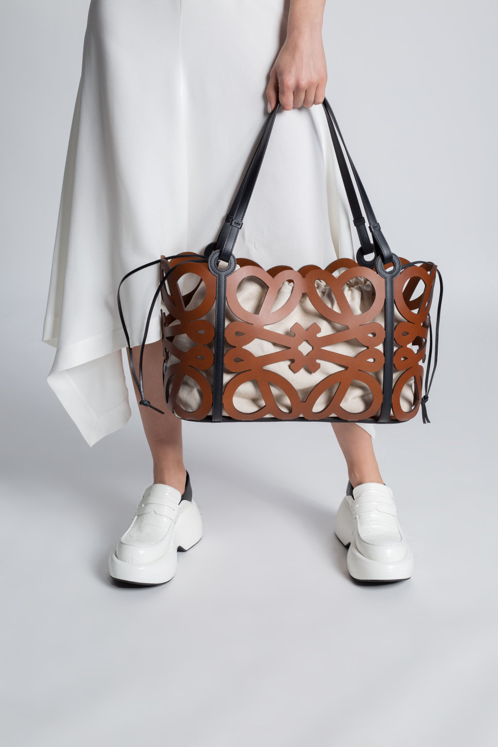loewe loafers ‘Anagram’ shopper bag