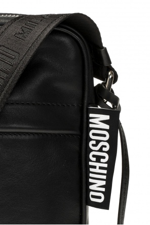 Moschino Shell leather crossbody Large bag