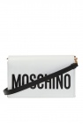 Moschino Themoirè ruched leather shoulder Bum bag Viola