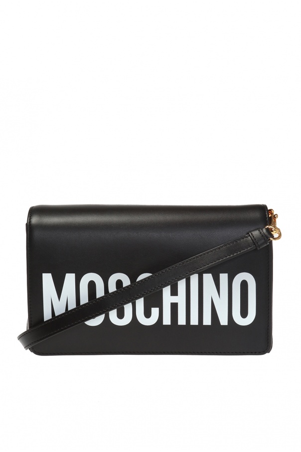 Moschino Taylor Leather Satchel Bag