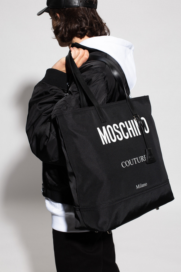 Moschino Shopper Fabric bag with logo