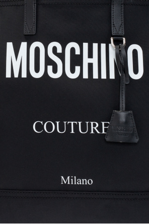 Moschino Shopper bag messenger with logo