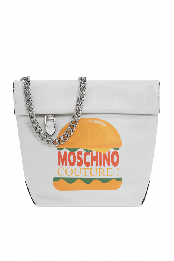 Moschino Varenne logo-emblem clutch bag