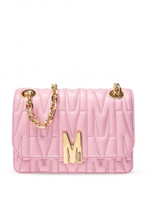 ‘m’ quilted shoulder bag od Moschino