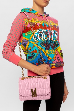 ‘m’ quilted shoulder bag od Moschino