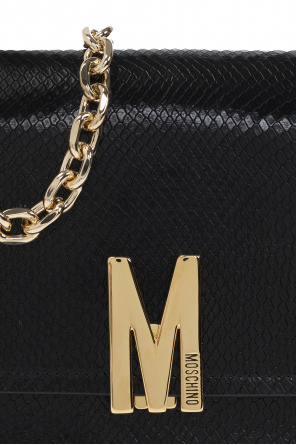 Moschino logo-plaque cross-body bag Rosa