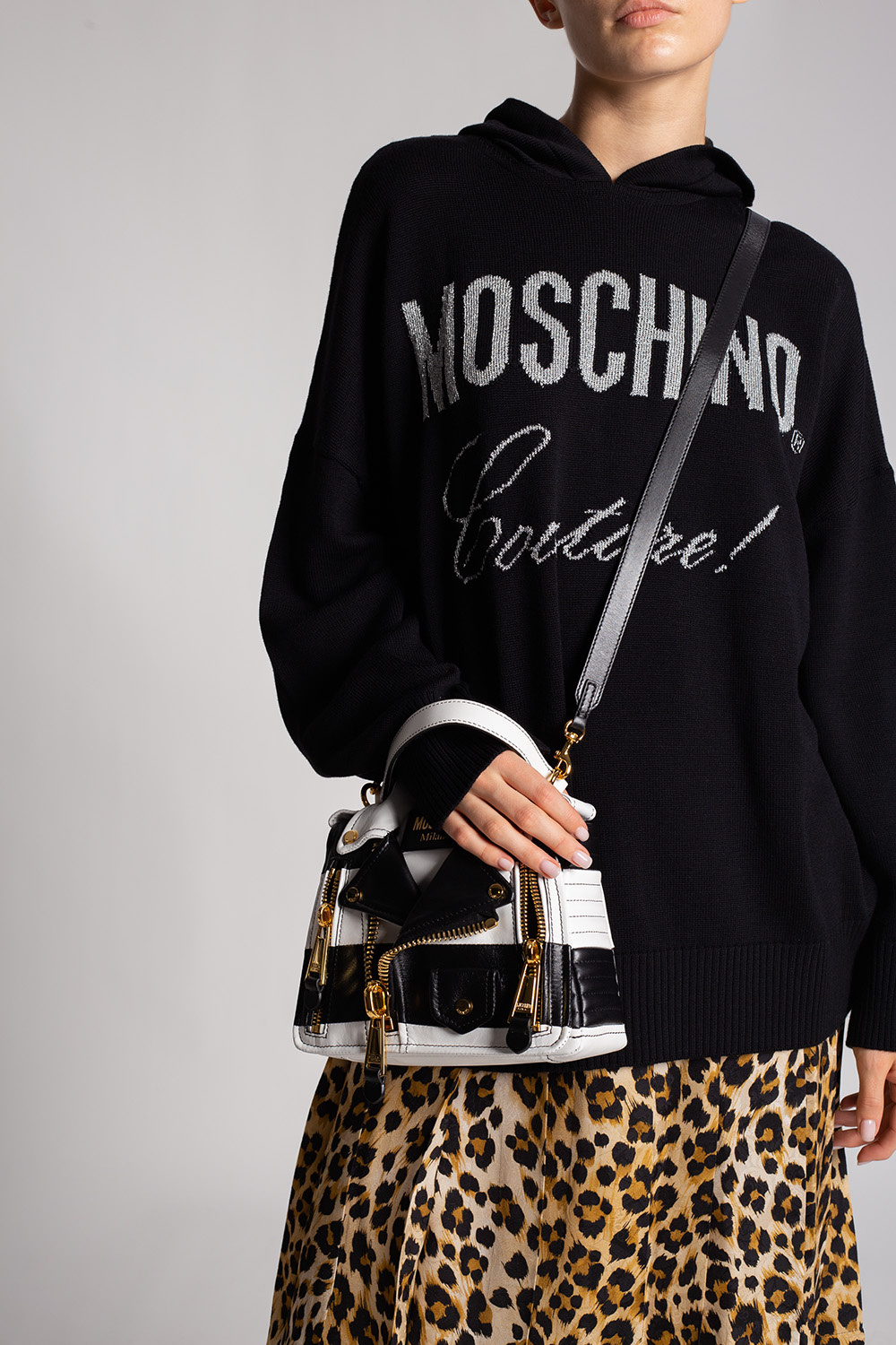 Moschino ‘Biker’ shoulder bag