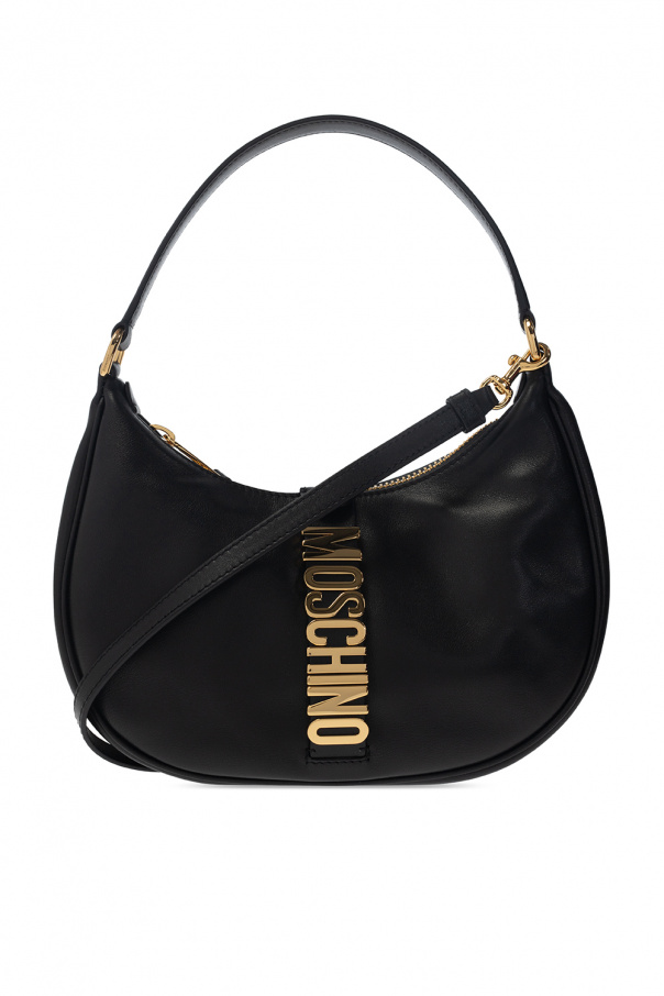 Black Shoulder bag with logo Moschino - GenesinlifeShops Australia - MSGM  floral cotton tote