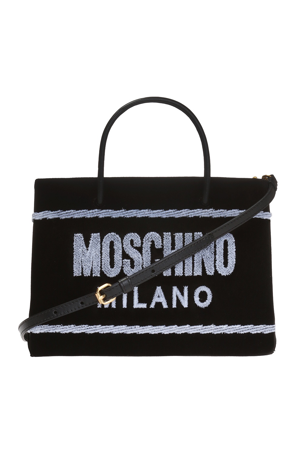 Black Branded shopper bag Moschino - Vitkac France