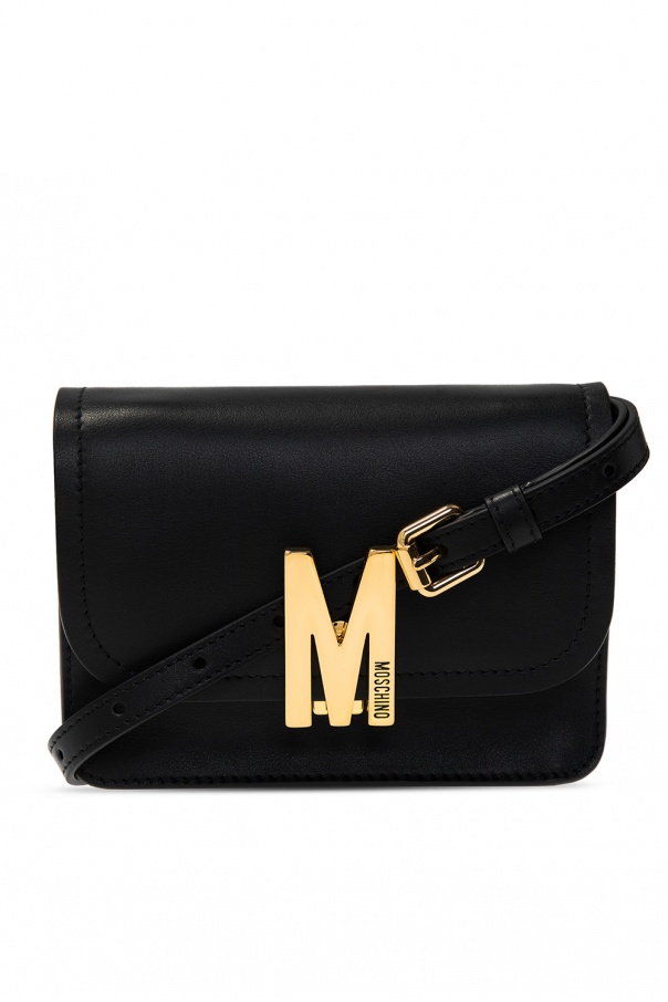 Moschino ‘M’ leather shoulder bag