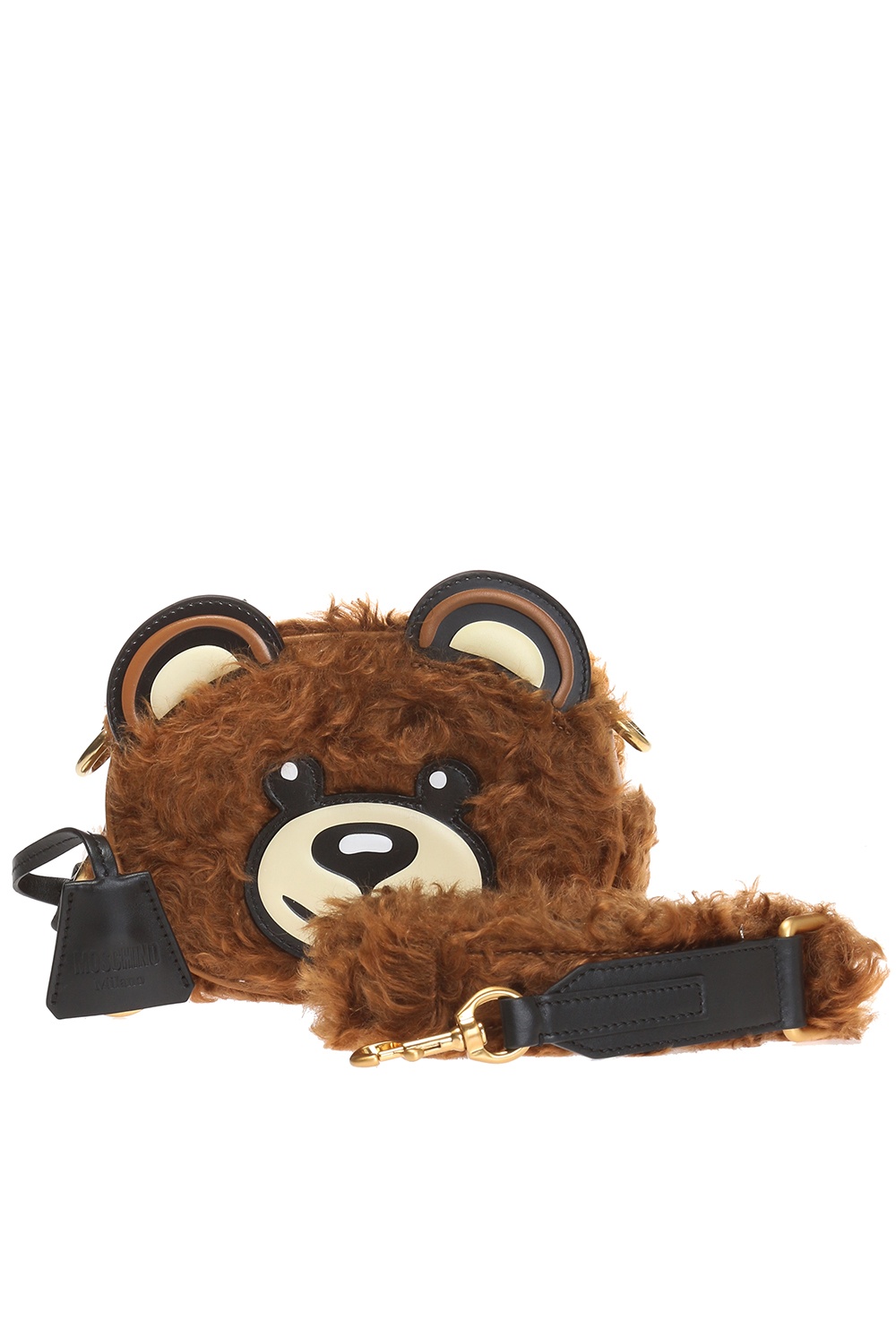 Moschino Plush Teddy Bear Cross-Body Bag in Brown