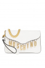 Moschino embossed-check shoulder bag Bianco
