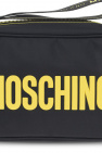 Moschino embossed-check shoulder bag Weiß