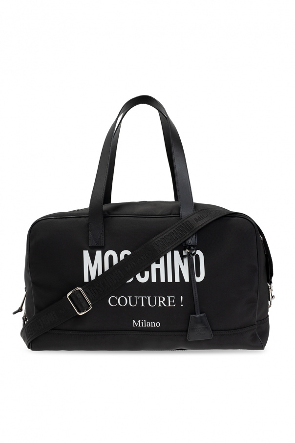 Moschino Claudia Canova mini moc croc backpack in black