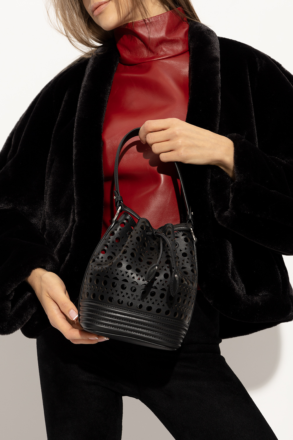 Alaïa ‘Le Seau’ basket Quilted bag