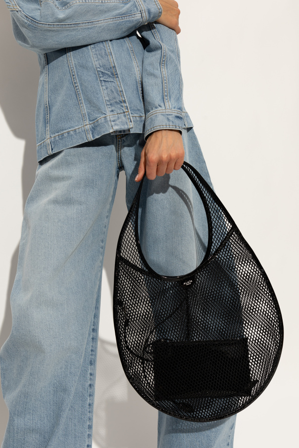 SASOM  bags COS Quilted Oversized Shoulder Bag Dark Navy Check