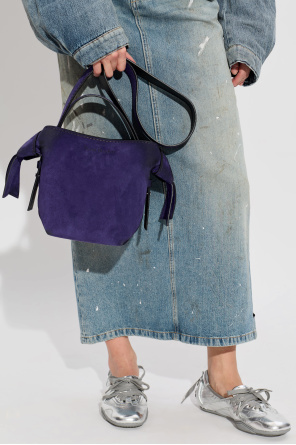 Suede handbag with logo od Acne Studios