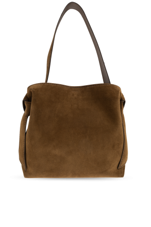 Acne Studios Suede shoulder bag with logo