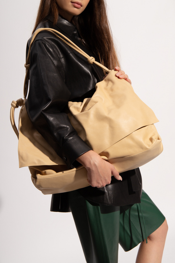 Aeron Camera Case Crossbody Leather Bag With Medusa Buckle;