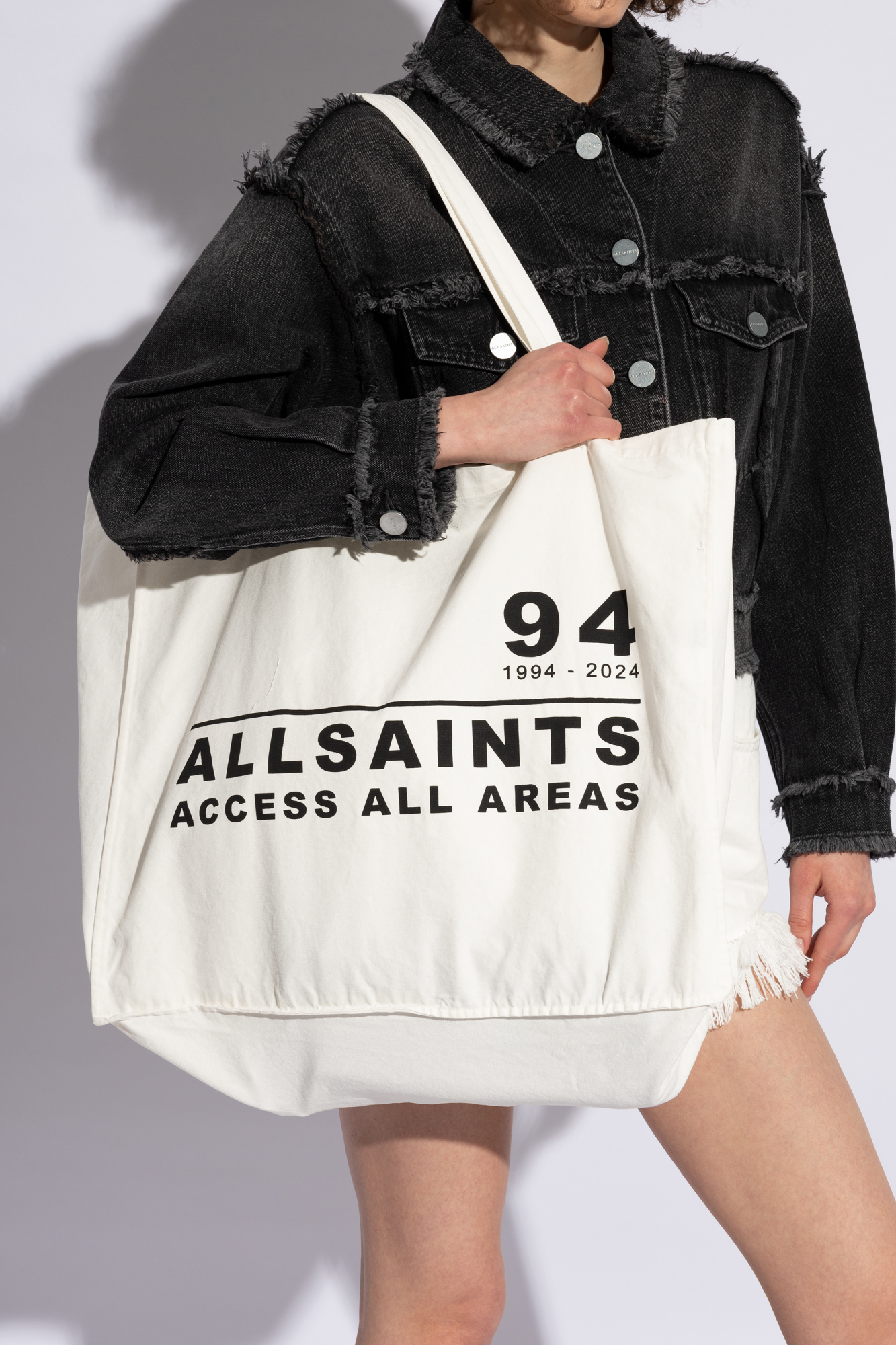 AllSaints ‘recordings shopper bag misbhv bag recordings black’ shopper bag