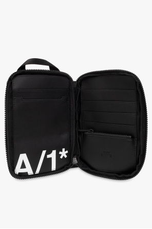 A-COLD-WALL* Thom Browne logo-print clutch bag