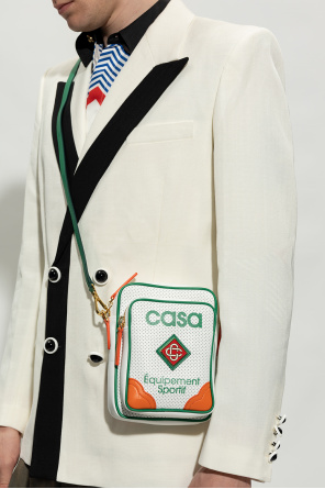 Casablanca Perforated shoulder bag with logo