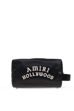 Leather toiletry bag od Amiri