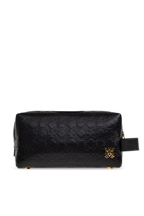 Leather toiletry bag