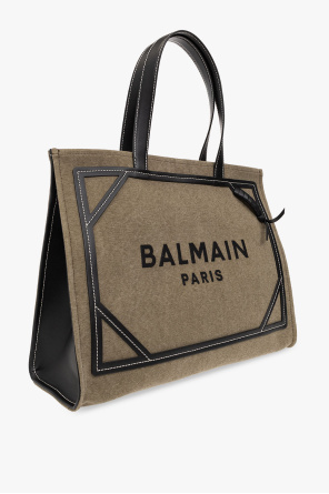 balmain logo-plaque ‘B-Army’ shopper bag