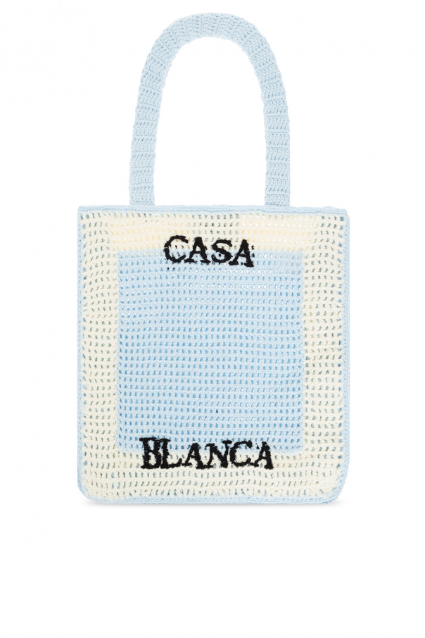Casablanca Shopper Star bag with logo