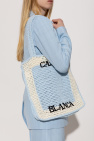 Casablanca BLUE Shopper bag with logo