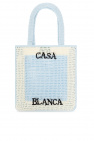 Casablanca BLUE Shopper bag with logo