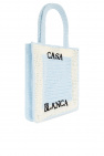Casablanca BLUE Shopper bag with logo