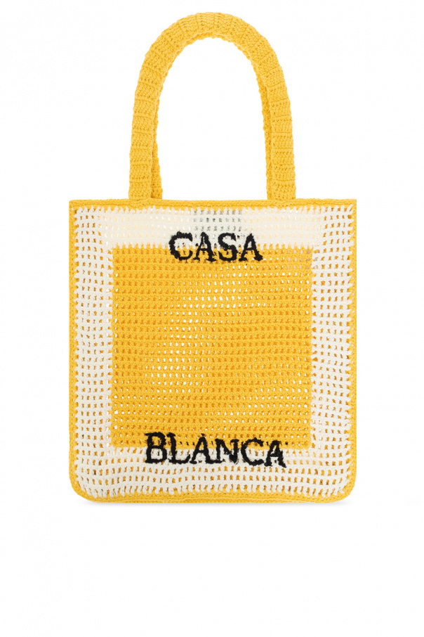 Casablanca Shopper graphic-print bag with logo
