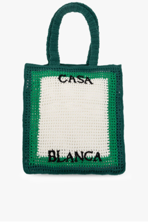Casablanca Shopper teves bag with logo