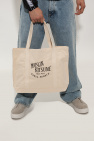 Maison Kitsuné cream Shopper bag with logo