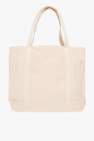 Maison Kitsuné cream Shopper bag with logo
