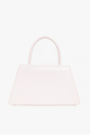 Self-Portrait The Bow Micro Faux Fur Tote Bag in Pink