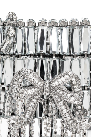 Self-Portrait Clutch con cristales brillantes