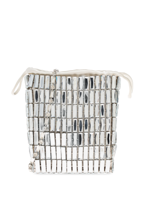 Shoulder bag with shimmering crystals