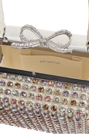 Self-Portrait Bolsa de mão com aplicações brilhantes