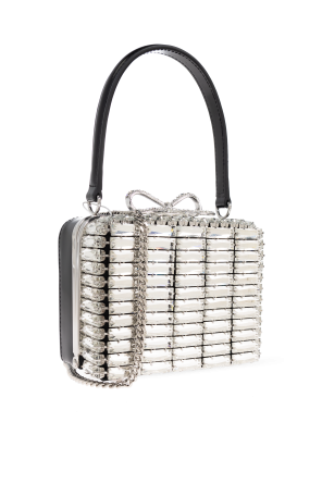Self-Portrait Handbag with shimmering embellishments