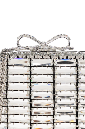 Self-Portrait Handbag with shimmering embellishments