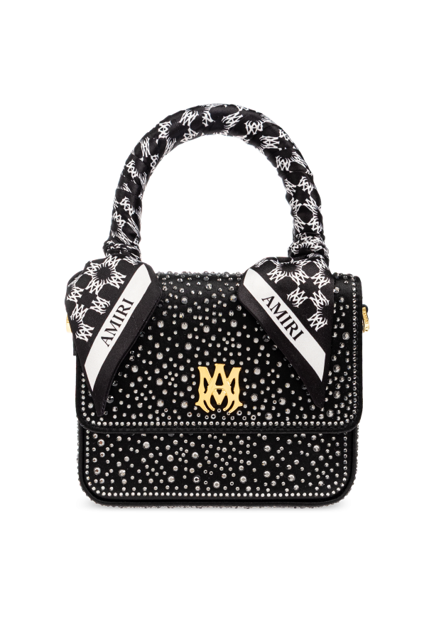 Handbag with shimmering crystals od Amiri