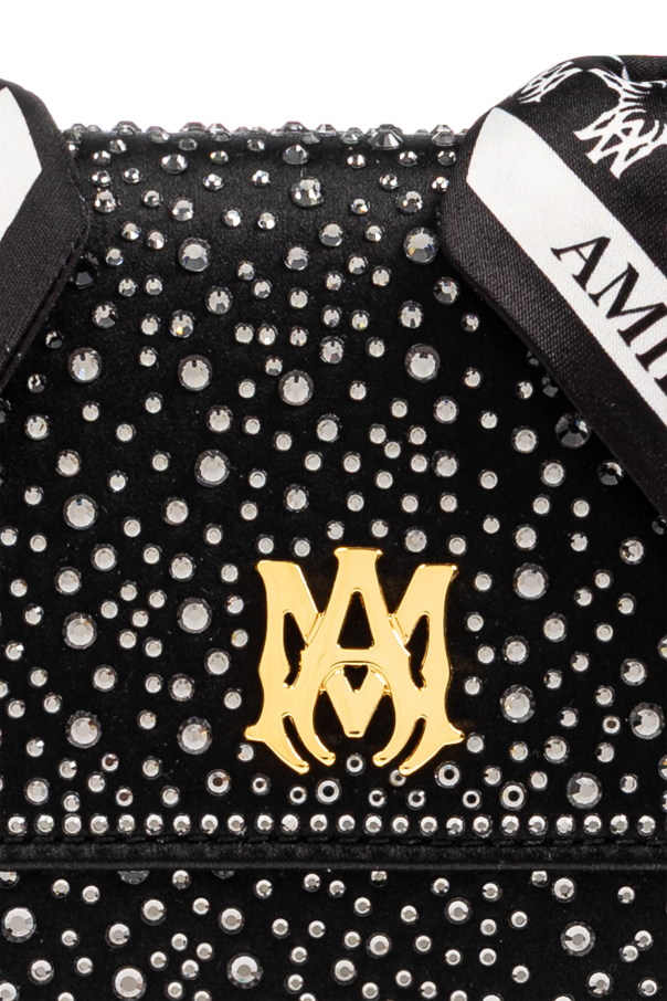 Amiri Handbag with shimmering crystals