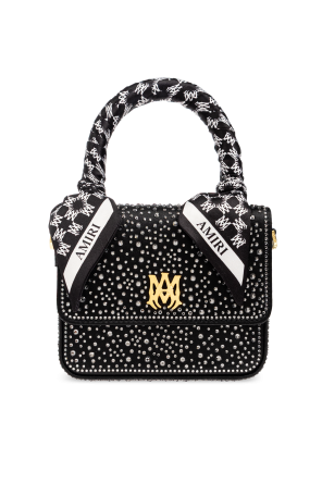 Handbag with shimmering crystals
