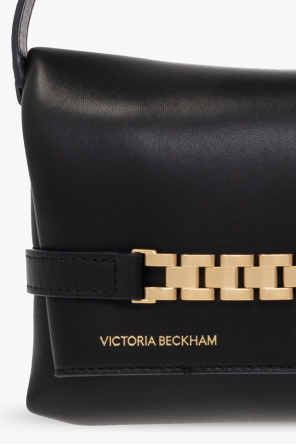 Victoria Beckham Black Grained Cowhide Leather Tote Bag