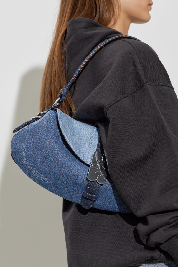 Ganni Bolso vaquero con efecto ‘vintage’