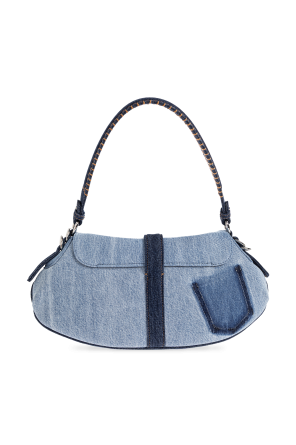 Ganni Bolso vaquero con efecto ‘vintage’